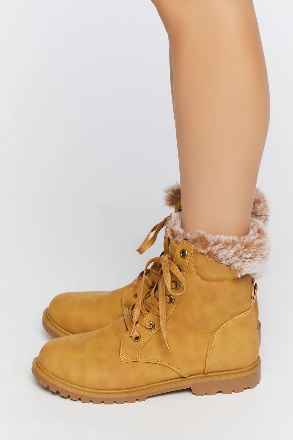 Faux Fur-Lined Ankle Booties - Image 2