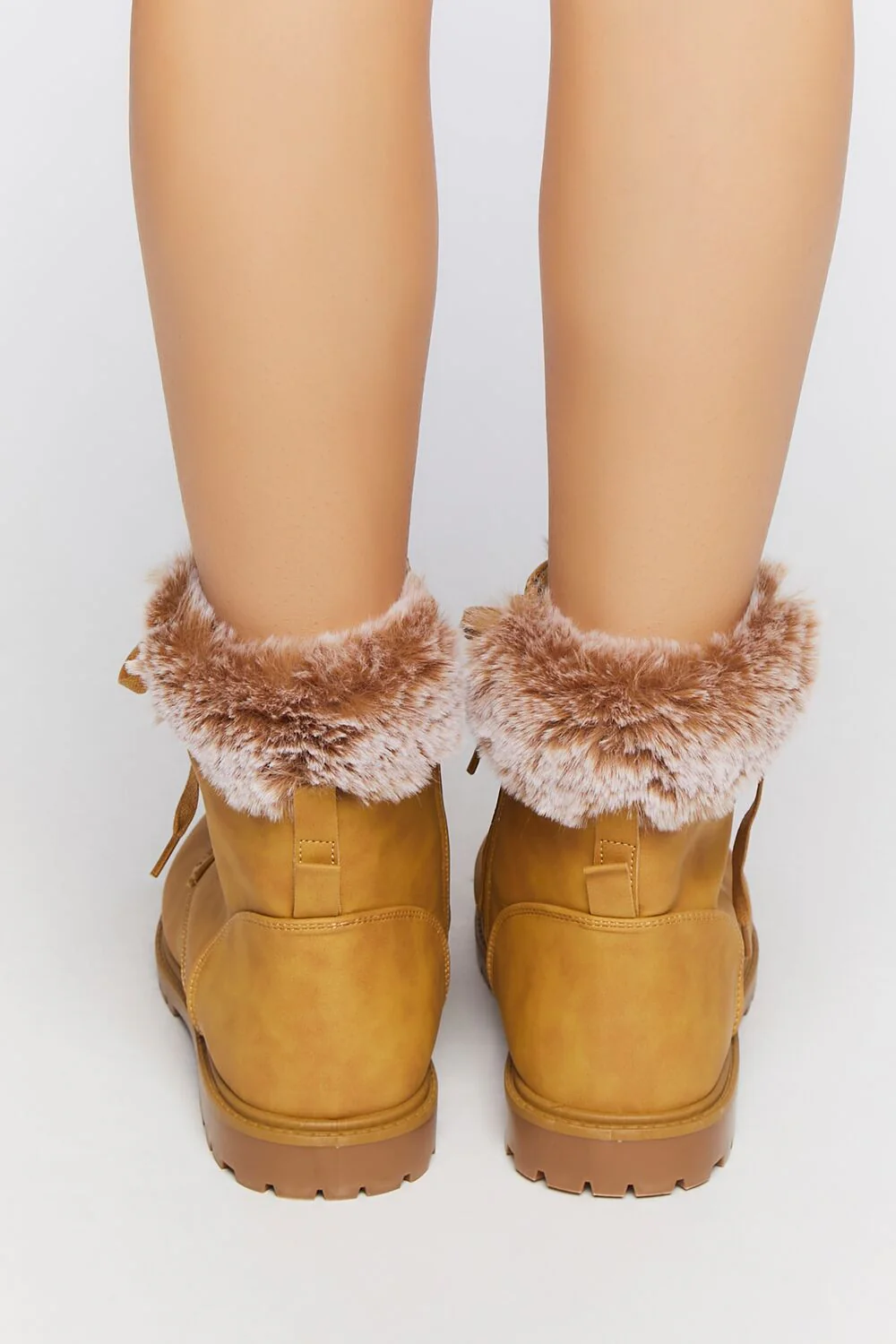 Faux Fur-Lined Ankle Booties - Image 3