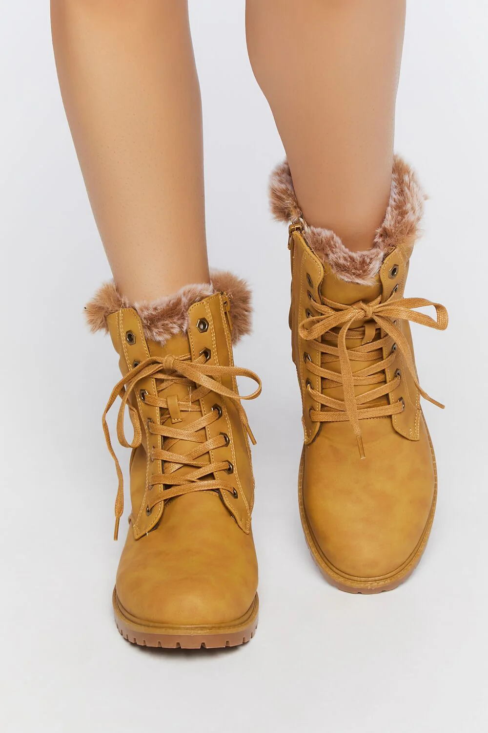 Faux Fur-Lined Ankle Booties - Image 4