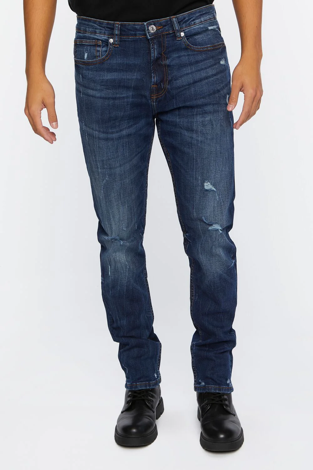 Distressed Slim-Fit Jeans - Image 2