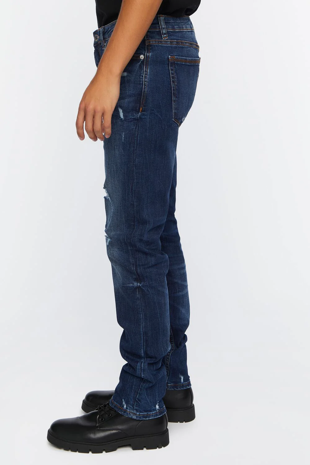 Distressed Slim-Fit Jeans - Image 3
