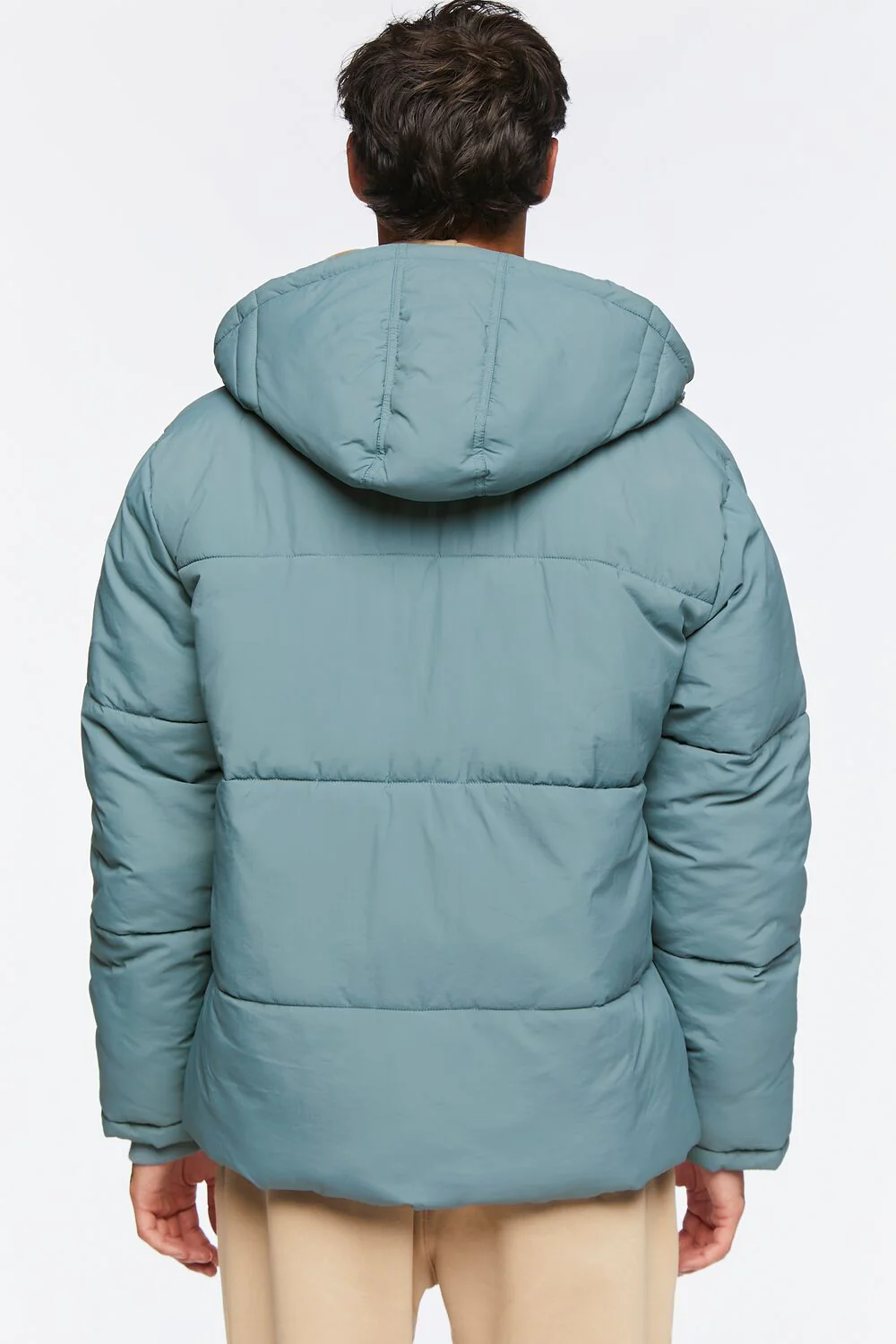 Zip-Up Hooded Puffer Jacket - Image 3