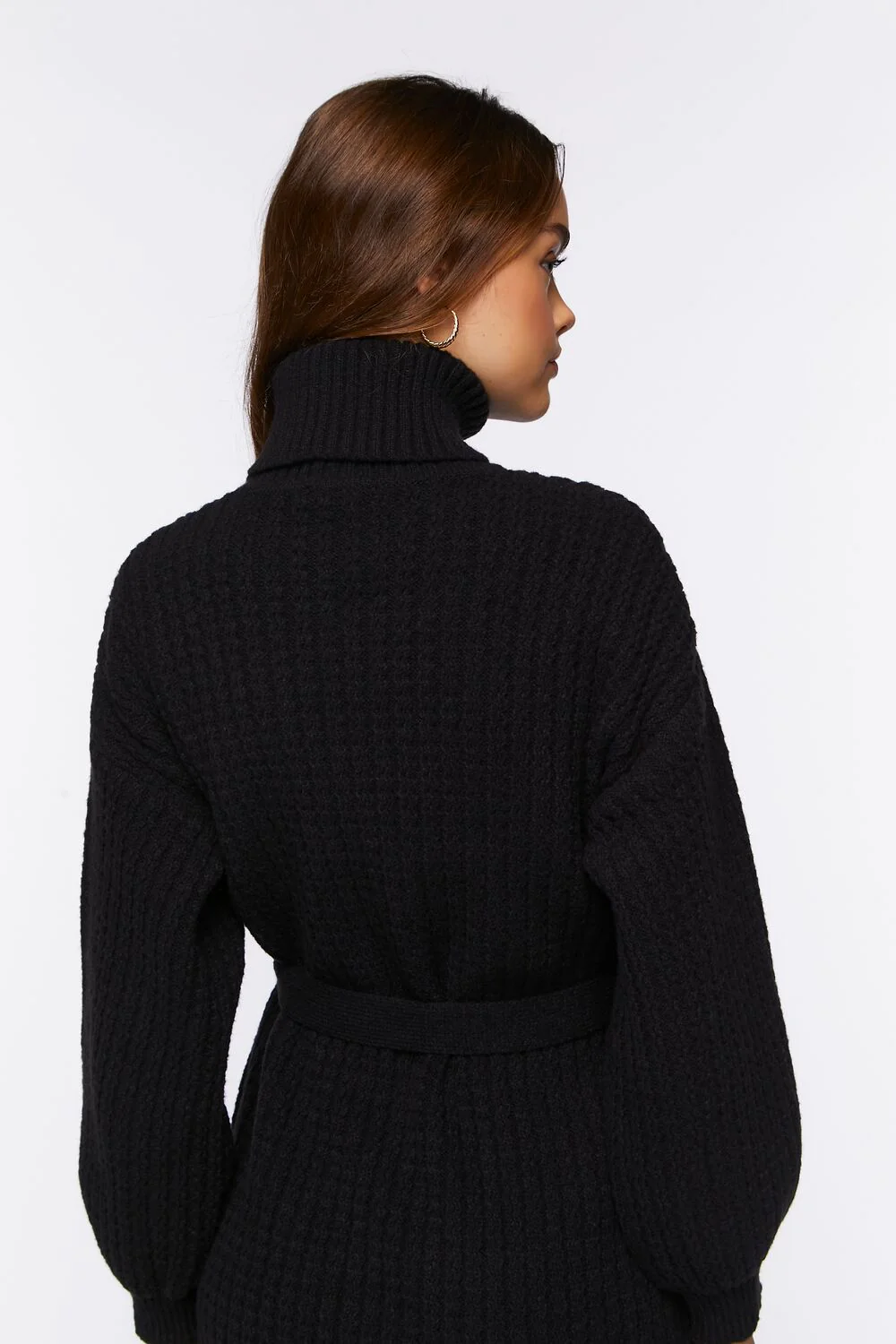 Turtleneck Mini Sweater Dress - Image 3