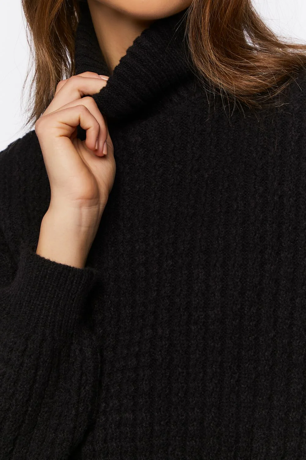 Turtleneck Mini Sweater Dress - Image 5