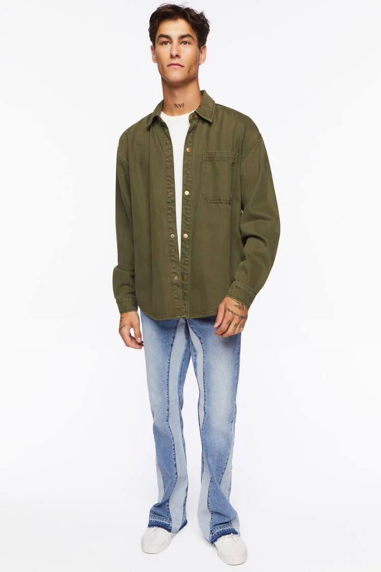 Drop-Sleeve Snap-Button Shirt - Image 4