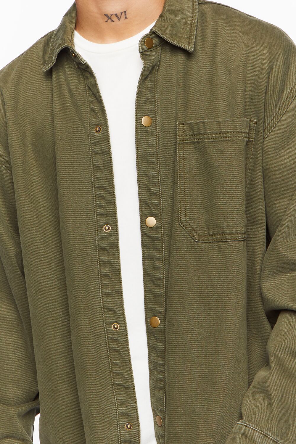 Drop-Sleeve Snap-Button Shirt - Image 5