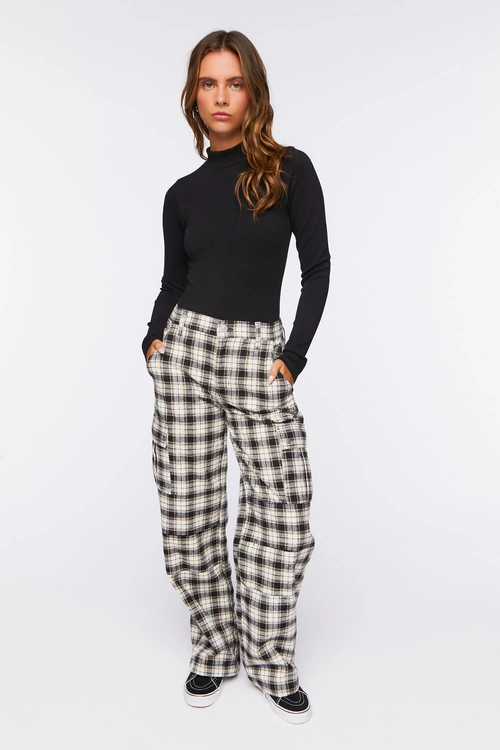 Plaid Wide-Leg Pants - Image 5