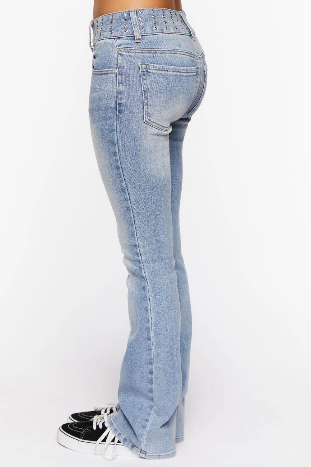 Studded Mid-Rise Bootcut Jeans - Image 3