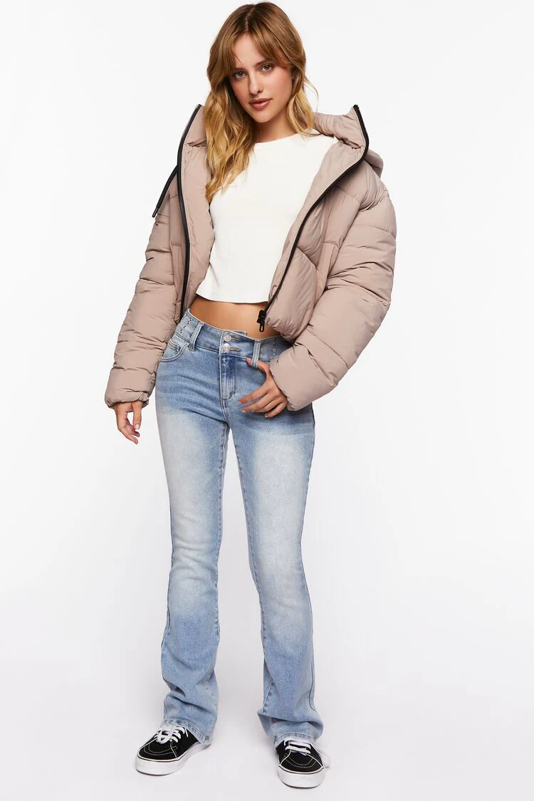 Studded Mid-Rise Bootcut Jeans - Image 5