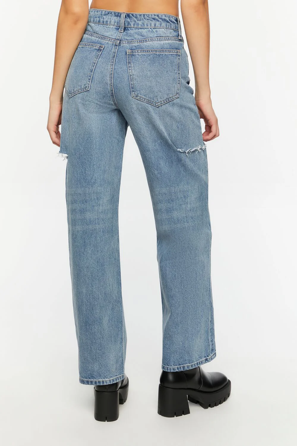 Split High-Rise 90s-Fit Jeans - Image 3