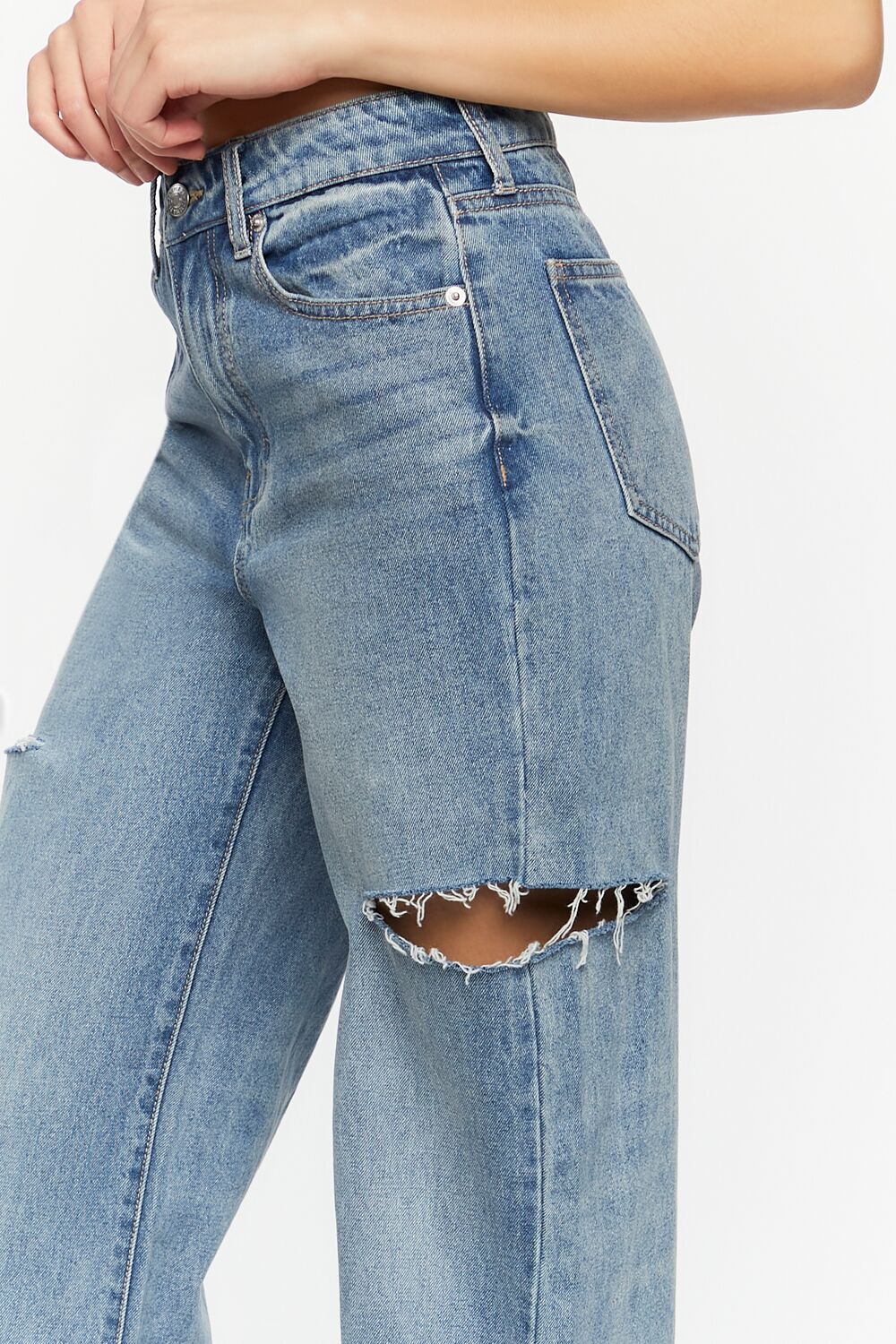 Split High-Rise 90s-Fit Jeans - Image 4