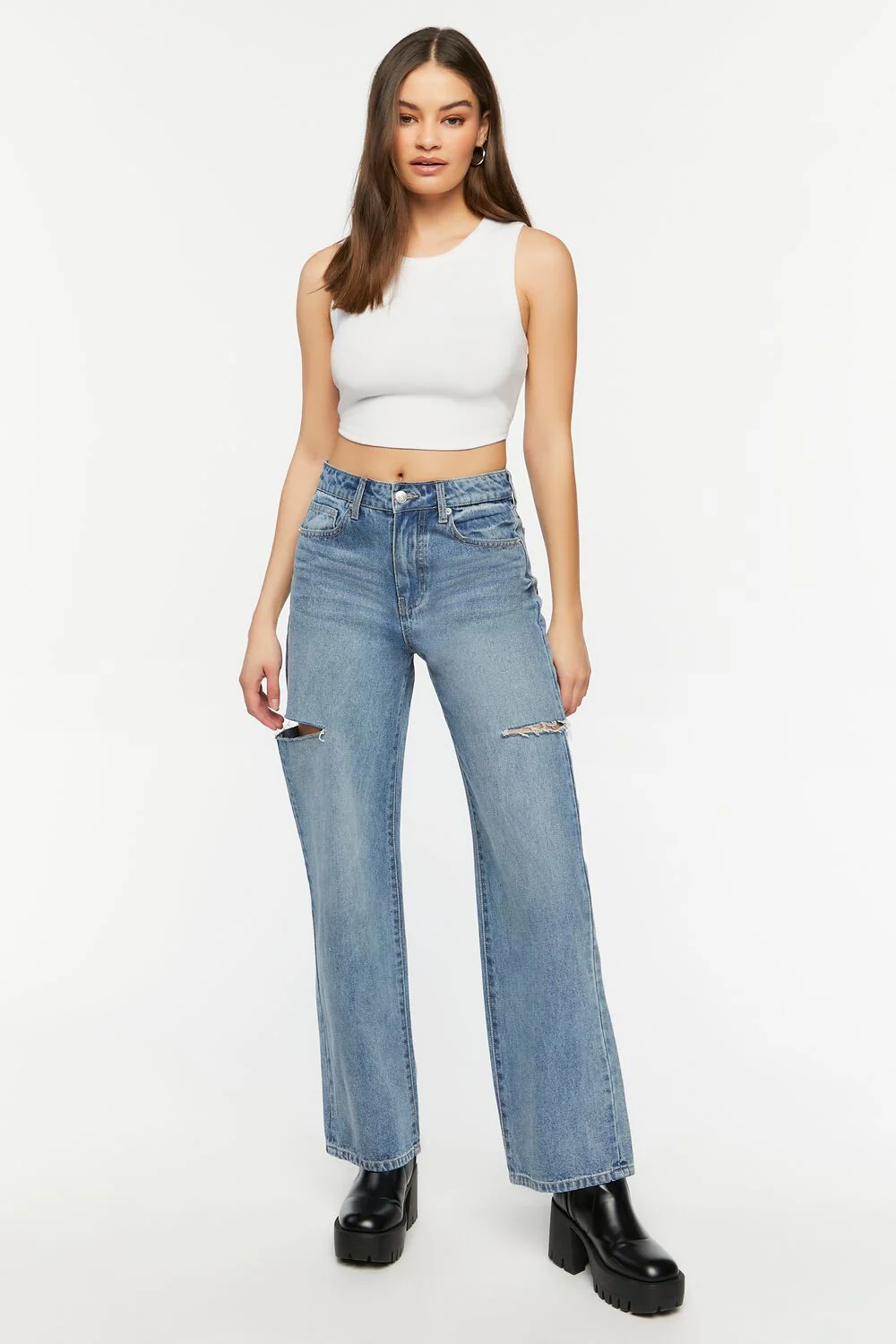 Split High-Rise 90s-Fit Jeans - Image 5