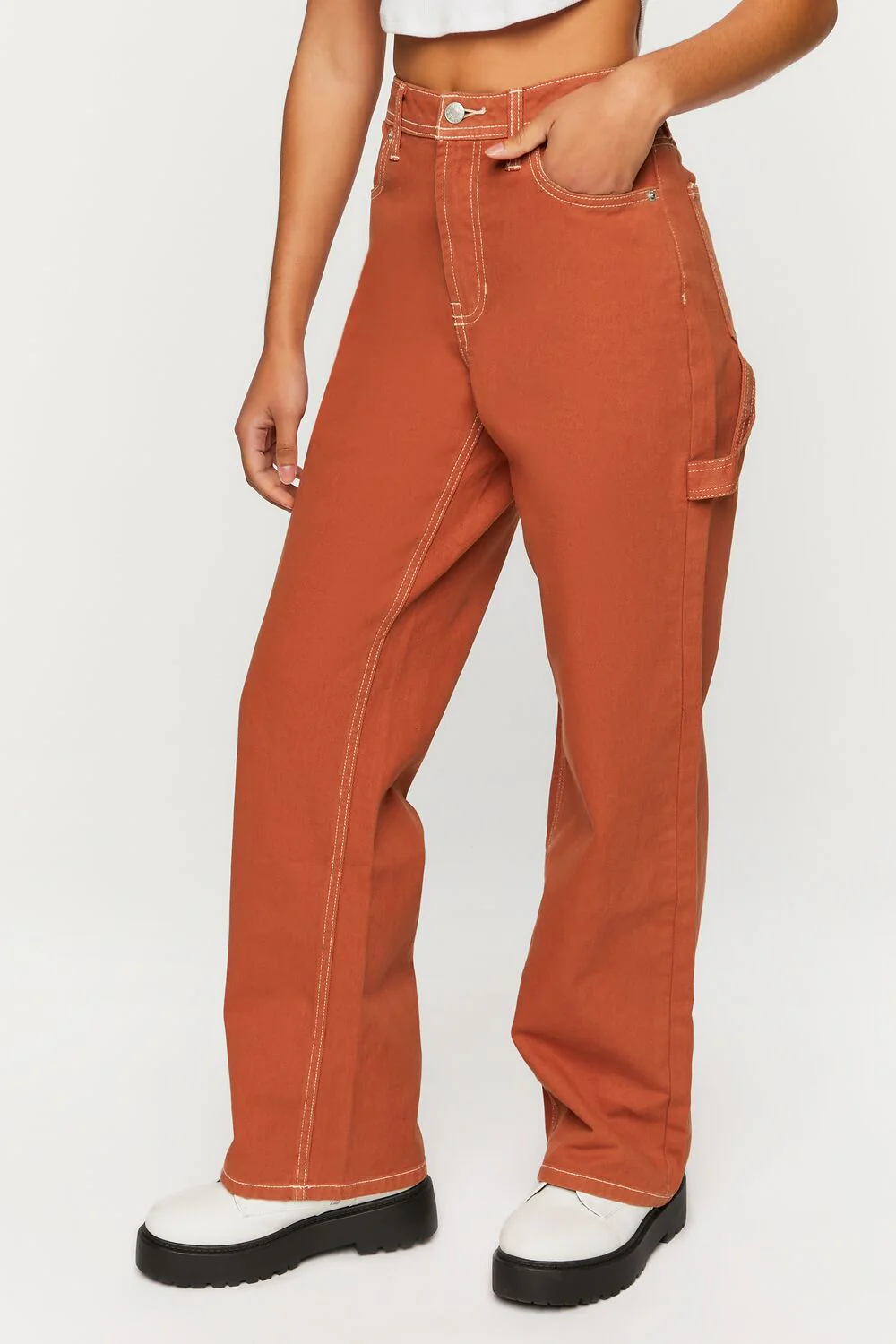High-Rise Carpenter Dad Jeans - Image 17