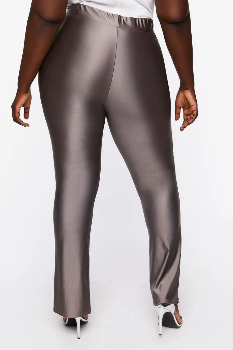 Plus Size Split Hem Leggings - Image 4