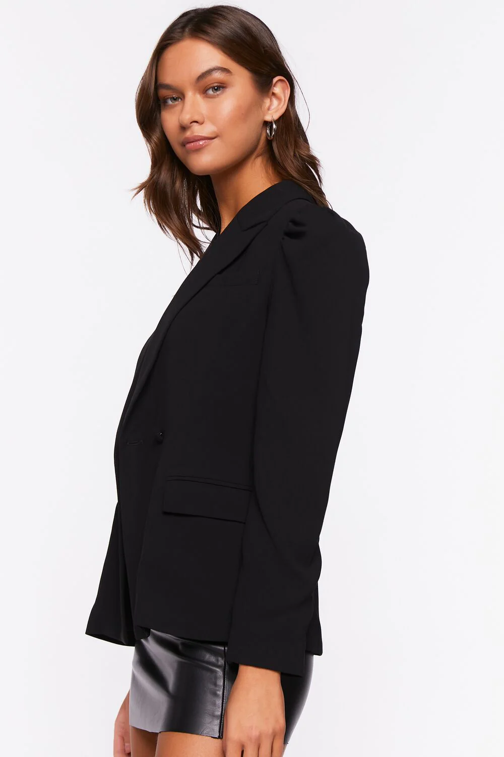 Notched Single-Breasted Blazer - Image 2