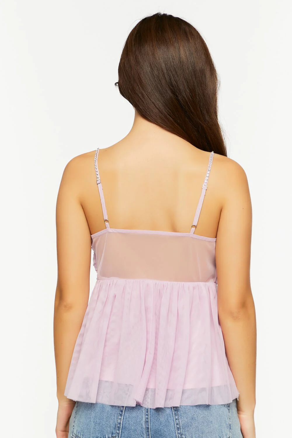 Rhinestone Twisted Babydoll Cami - Image 3