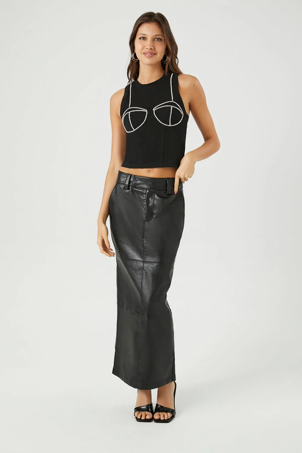 Rhinestone Bustier Tank Top - Image 10