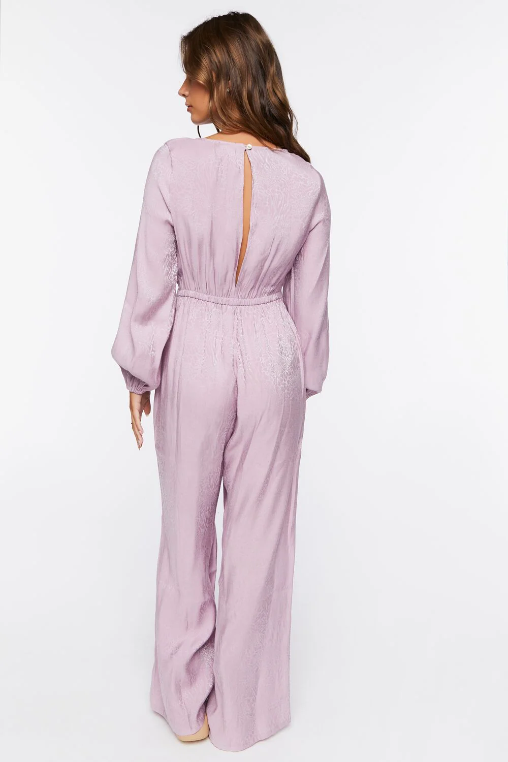 Satin Wide-Leg Cutout Jumpsuit - Image 3