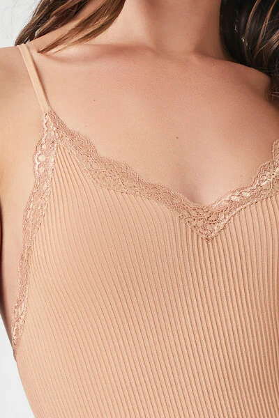 Seamless Ribbed Racerback Bodysuit - Image 12