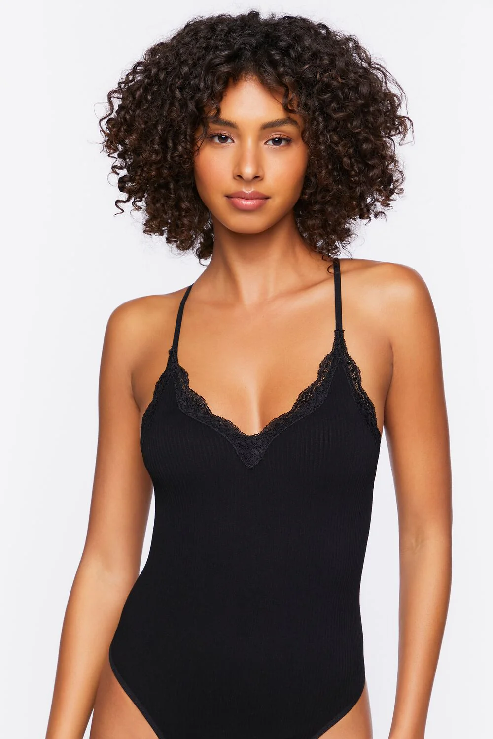 Seamless Ribbed Racerback Bodysuit - Image 5