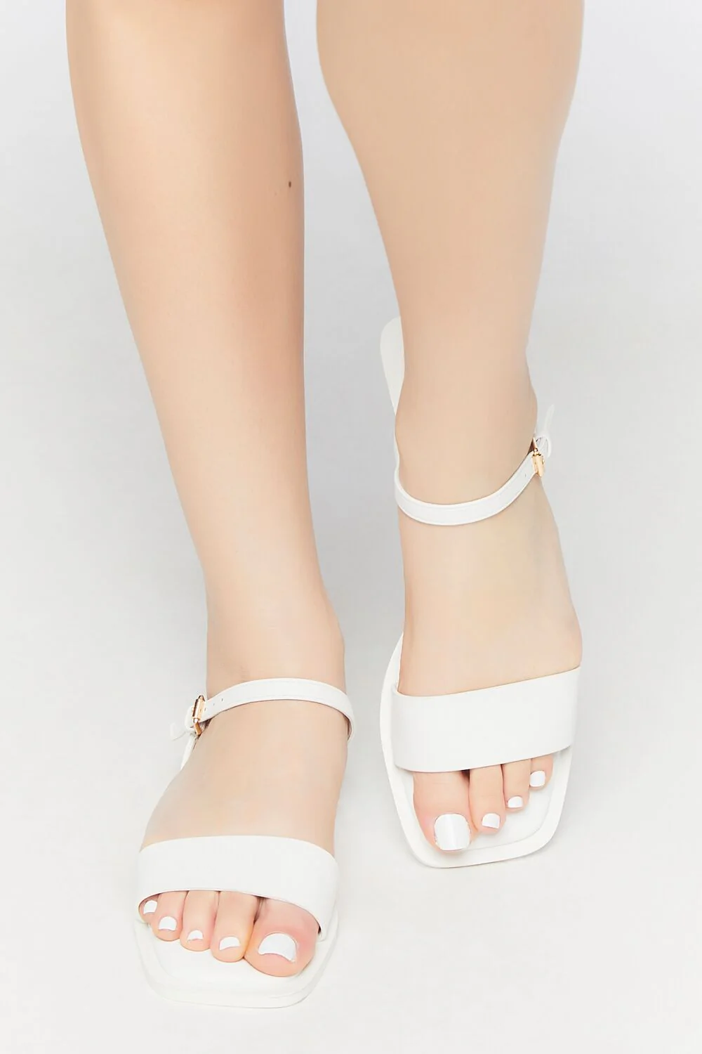 Faux Leather Open-Toe Sandals - Image 9
