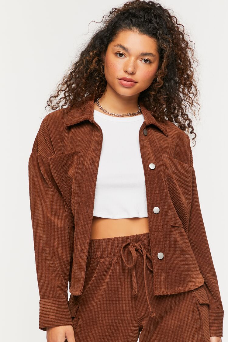 Waffle Corduroy Shacket - Image 2