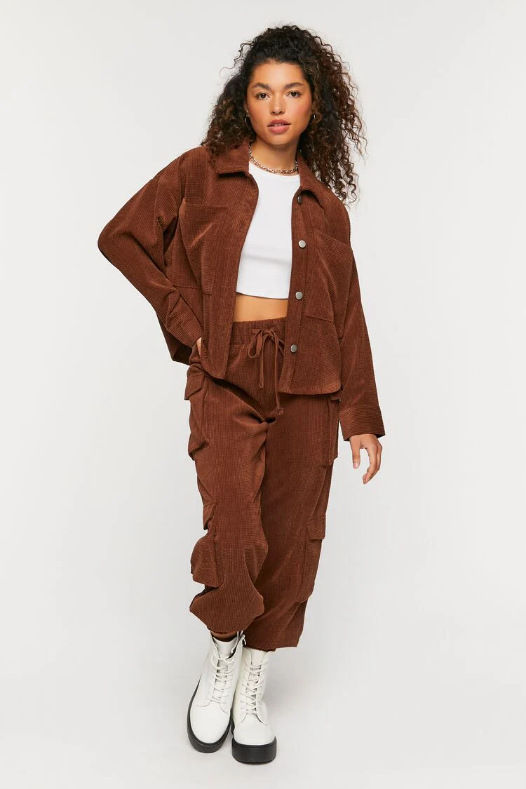 Waffle Corduroy Shacket - Image 5