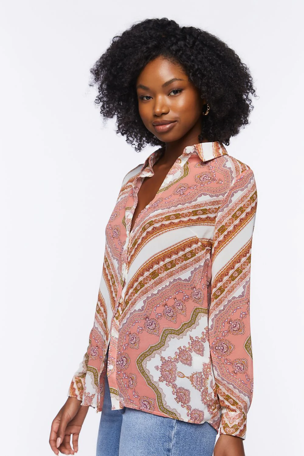 Paisley Print Buttoned Shirt - Image 2