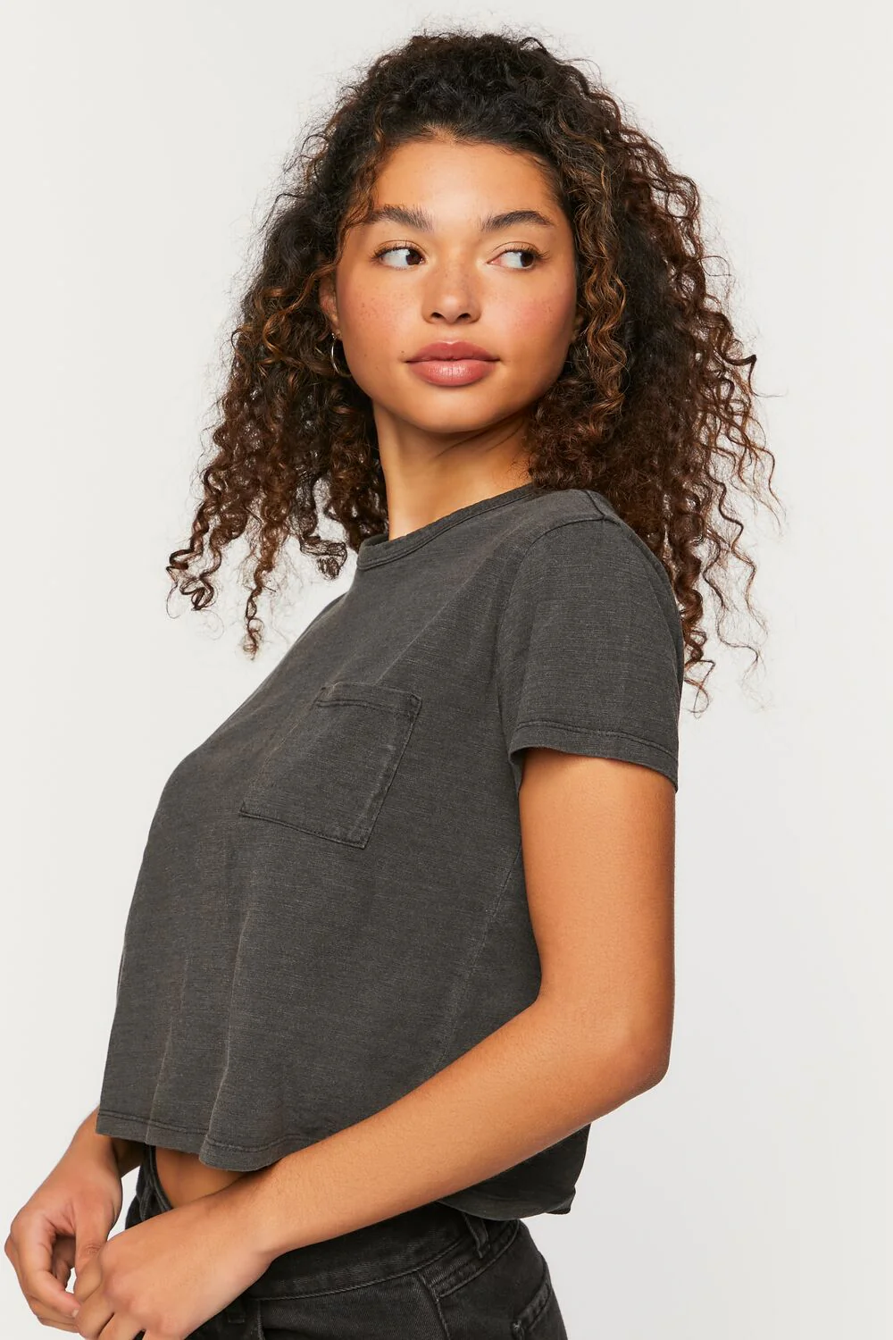 Cropped Pocket Tee - Image 2