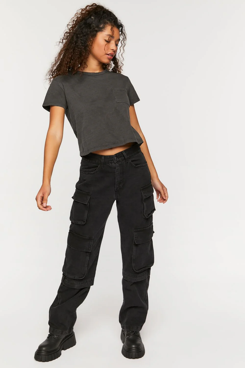 Cropped Pocket Tee - Image 4