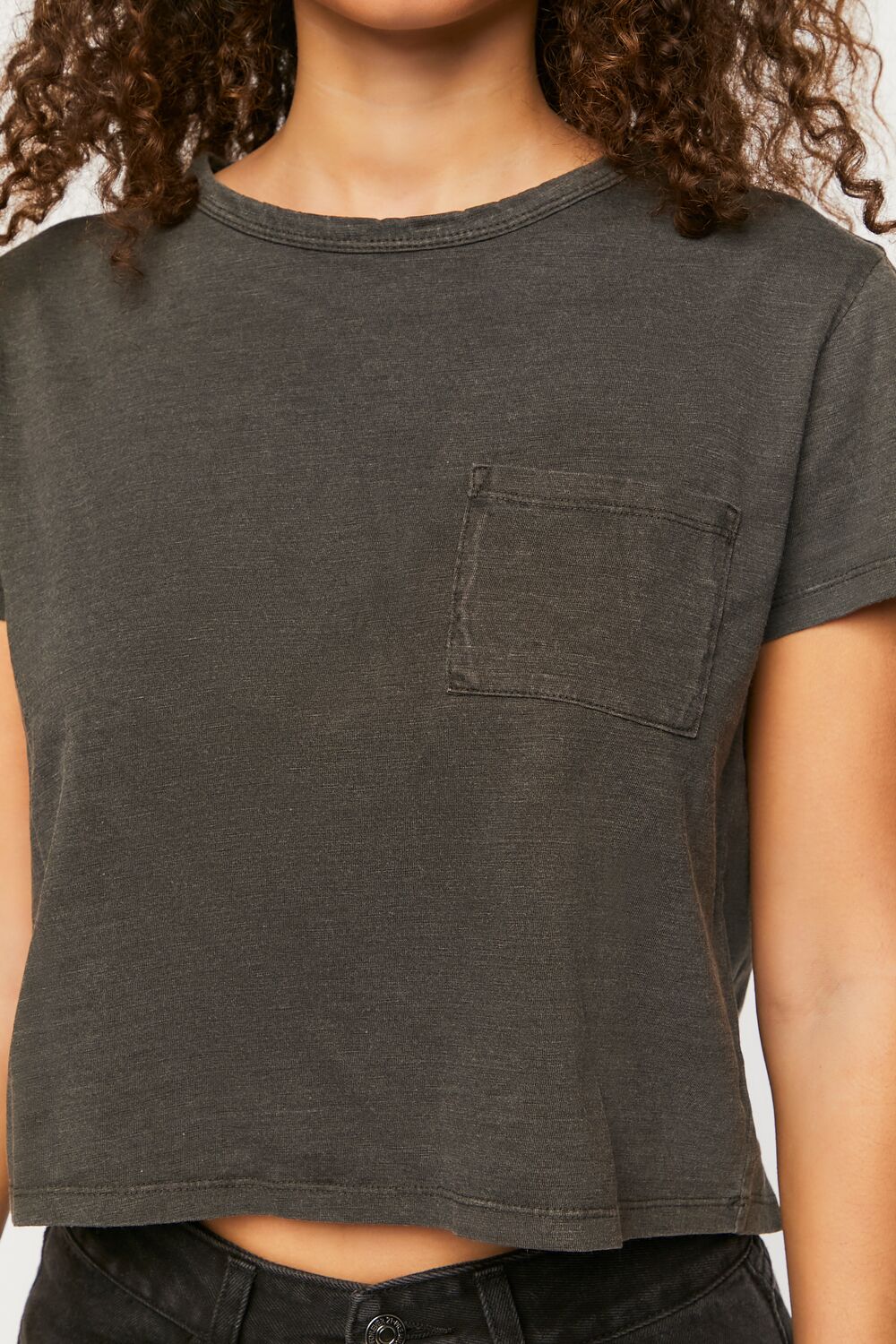 Cropped Pocket Tee - Image 5