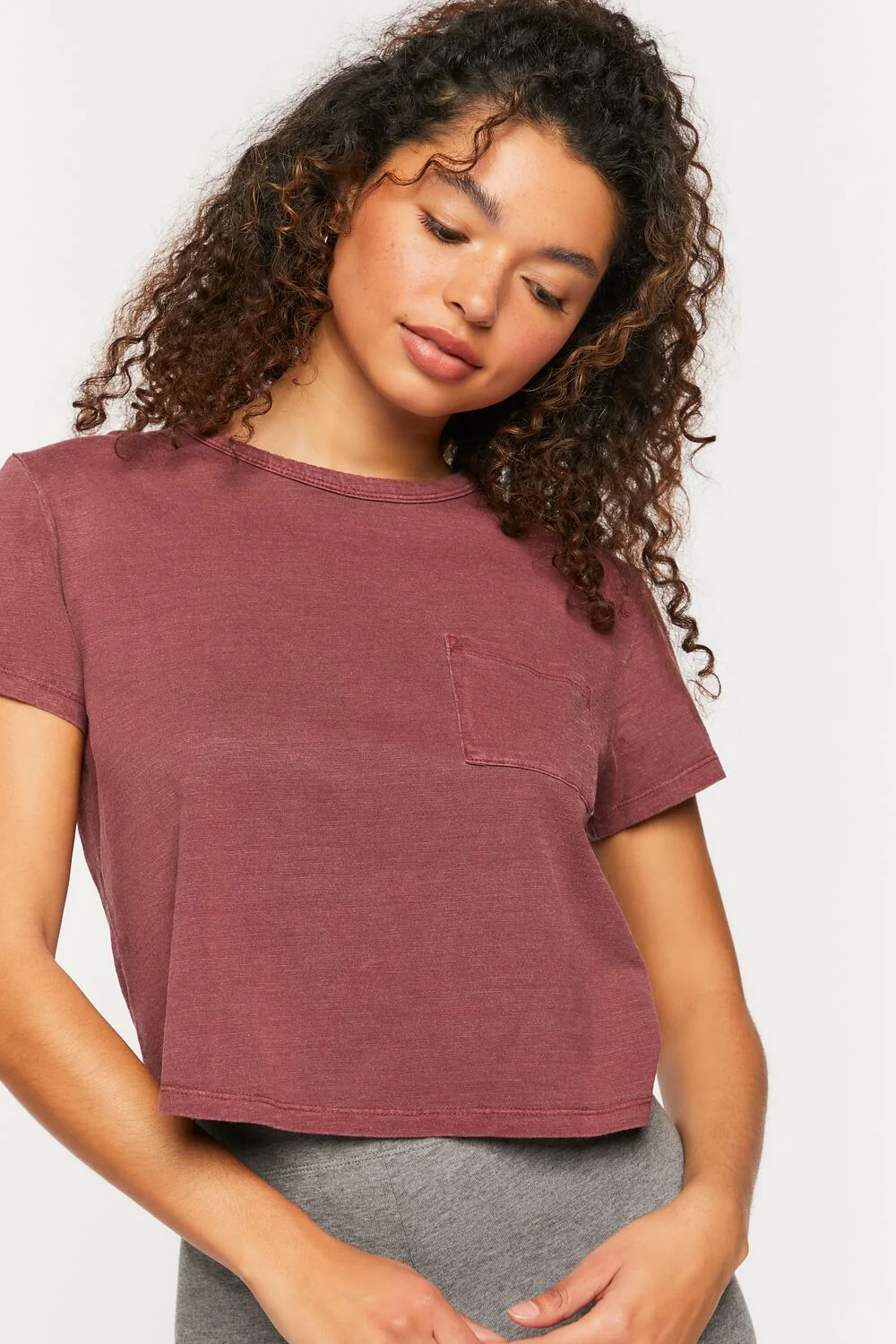 Cropped Pocket Tee - Image 6