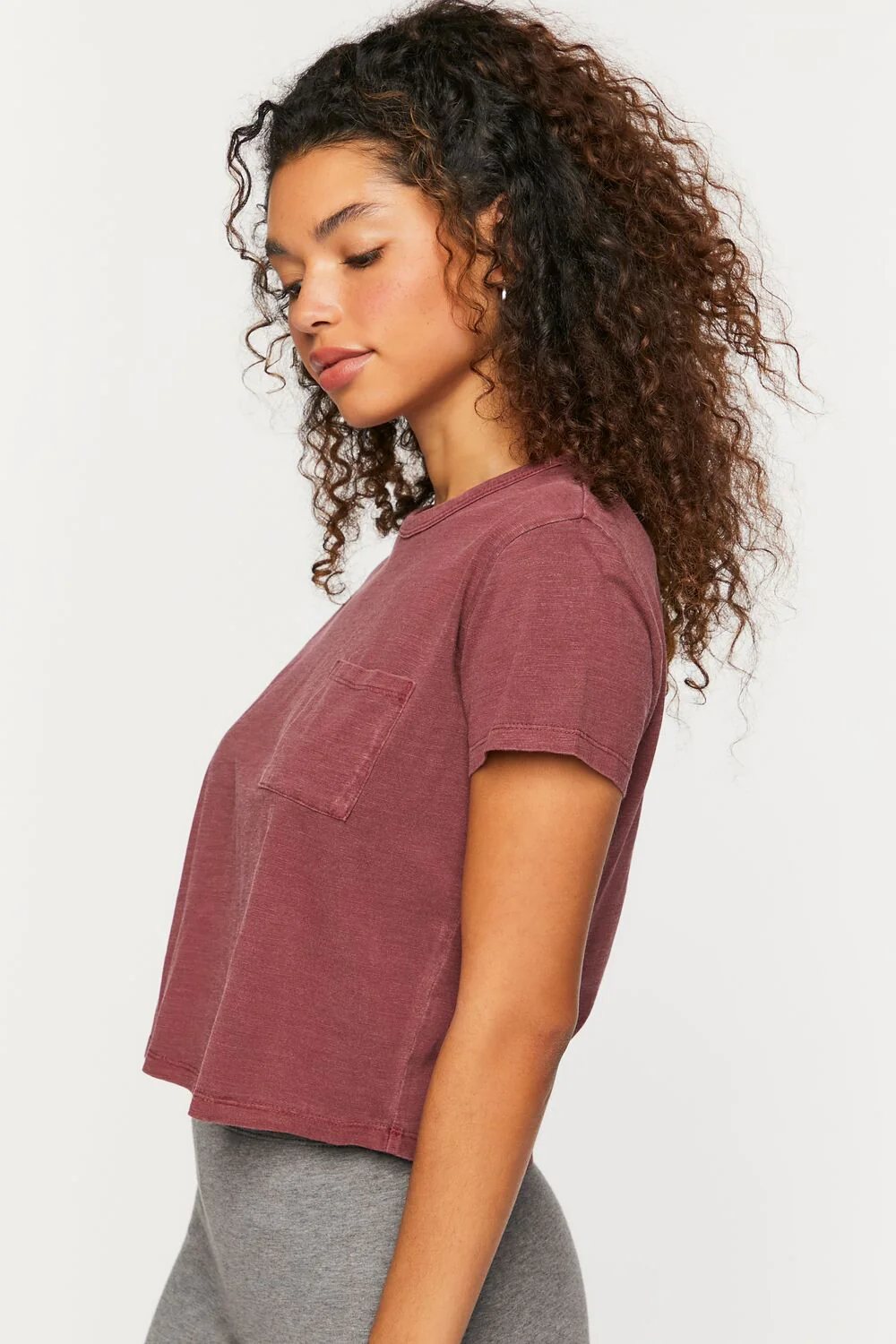 Cropped Pocket Tee - Image 7