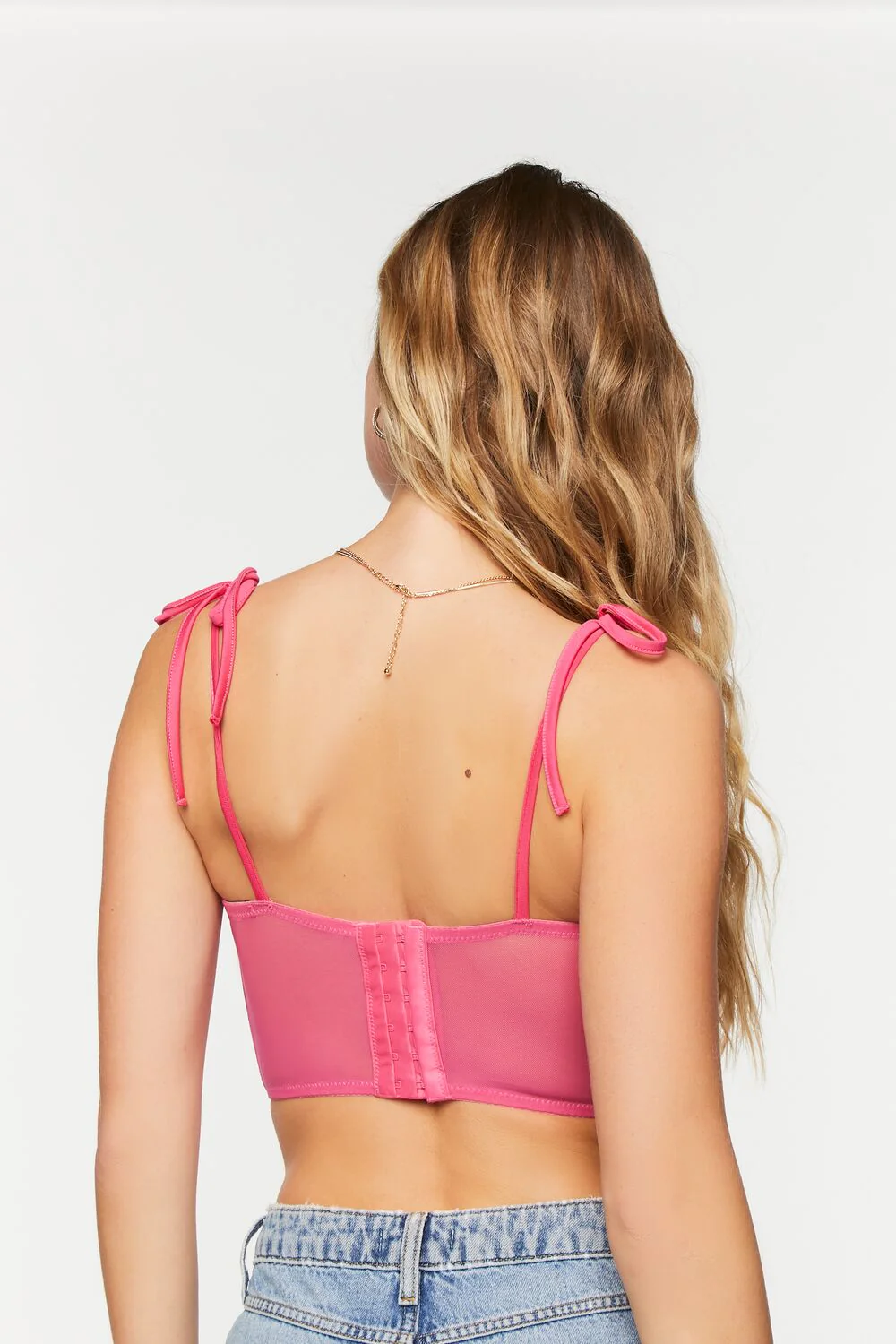 Mesh Tie-Strap Bustier - Image 13