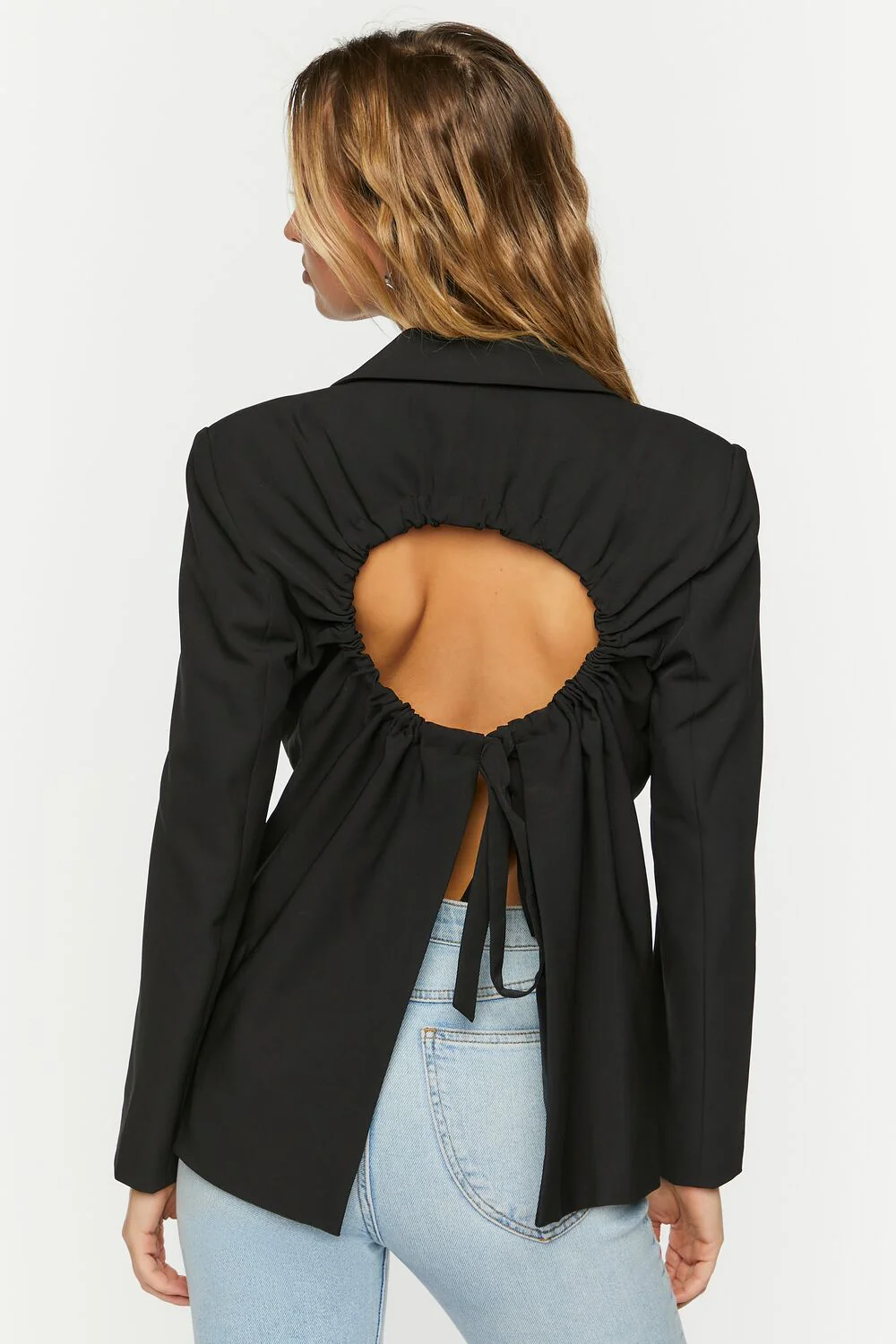 Plunging Cutout Blazer - Image 3