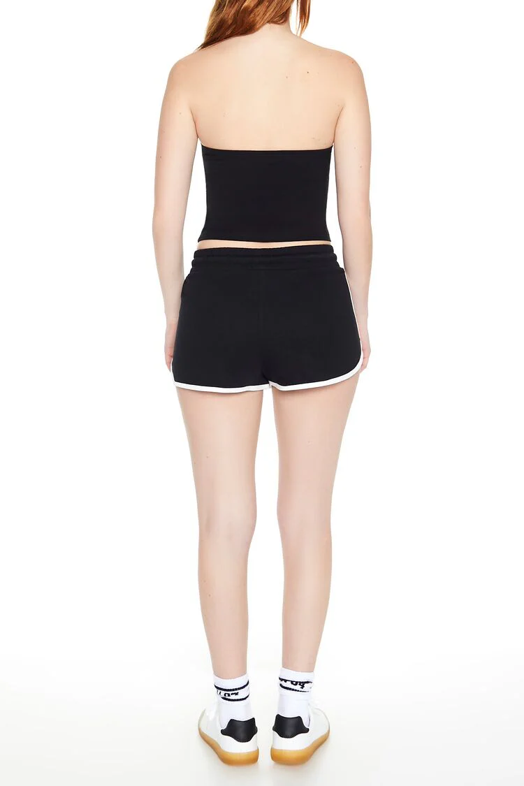French Terry Drawstring Ringer Shorts - Image 5