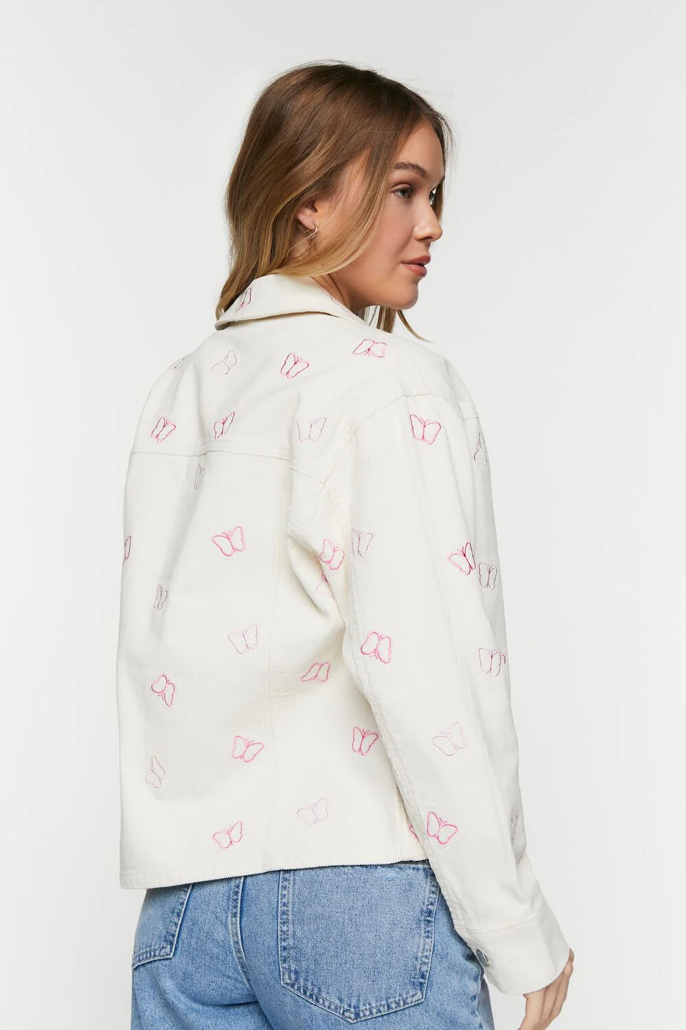 Corduroy Butterfly Trucker Jacket - Image 3