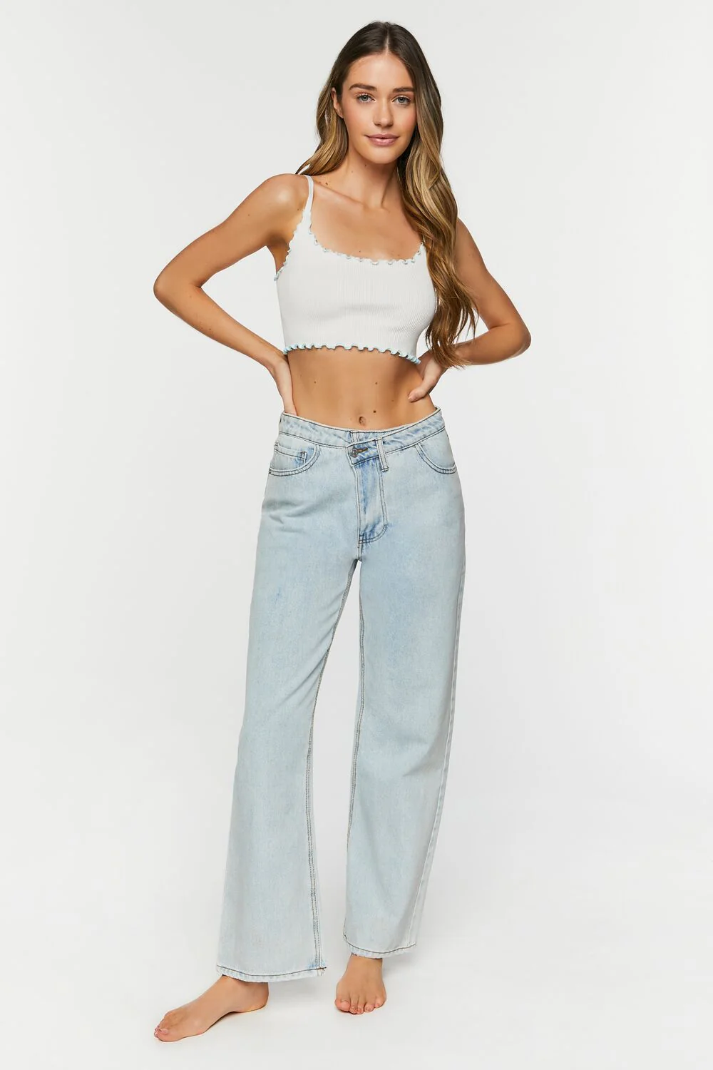 Seamless Lettuce-Edge Cropped Cami - Image 9