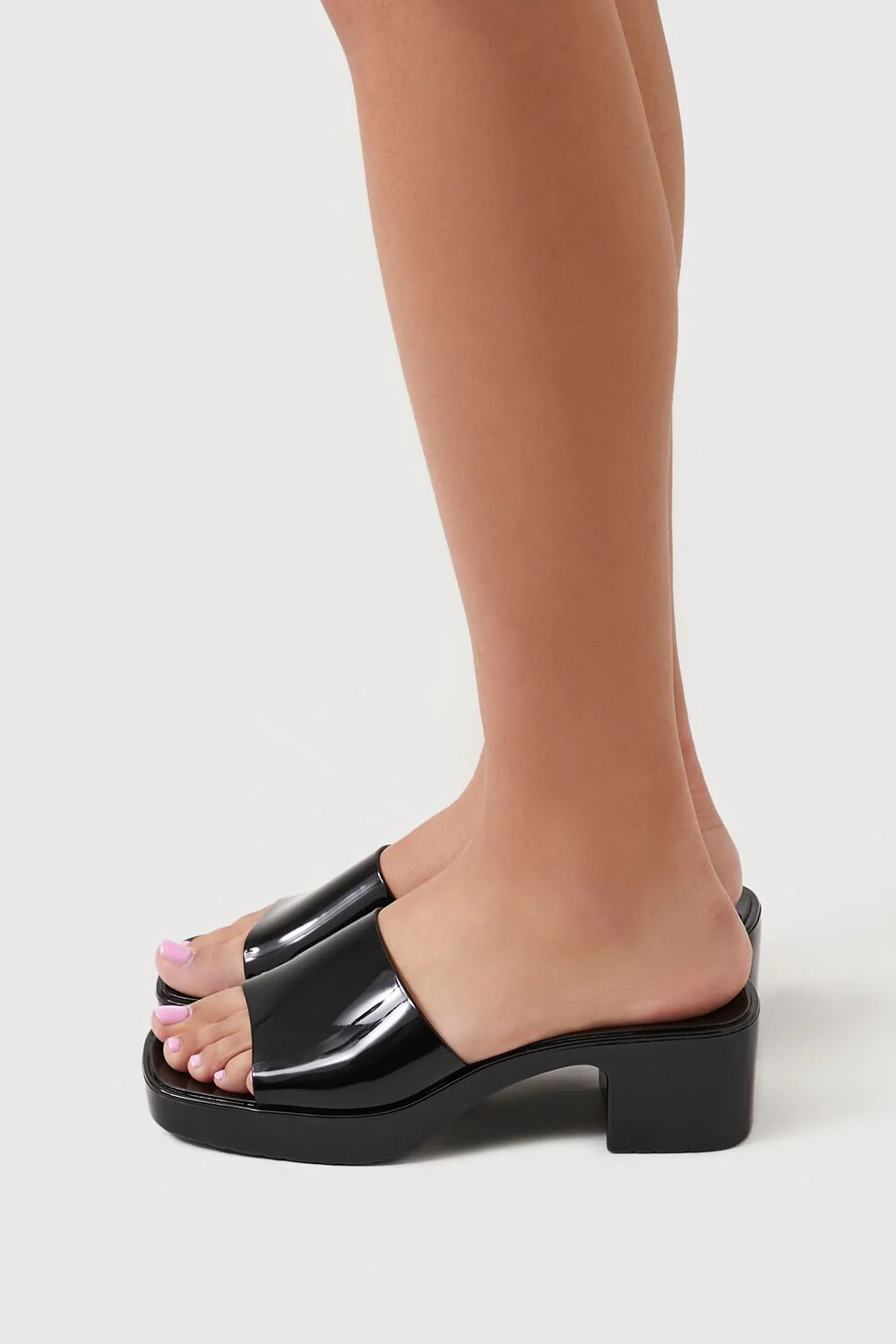 Jelly Open-Toe Block Heels - Image 2