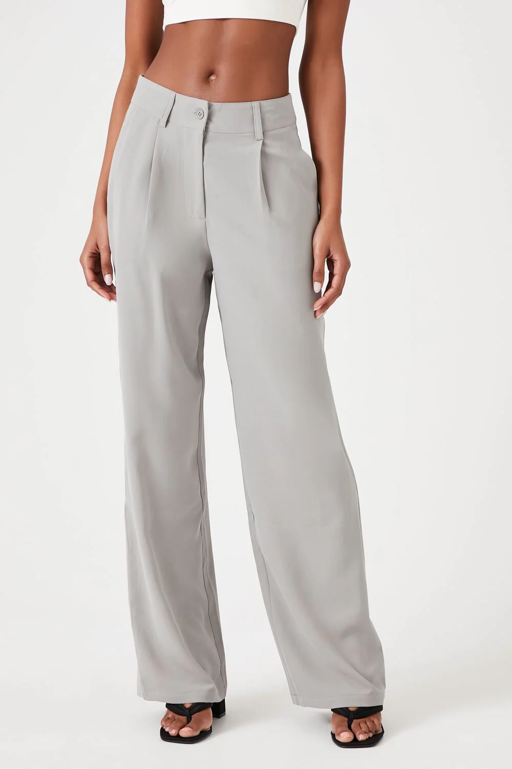 Mid-Rise Wide-Leg Pants - Image 2