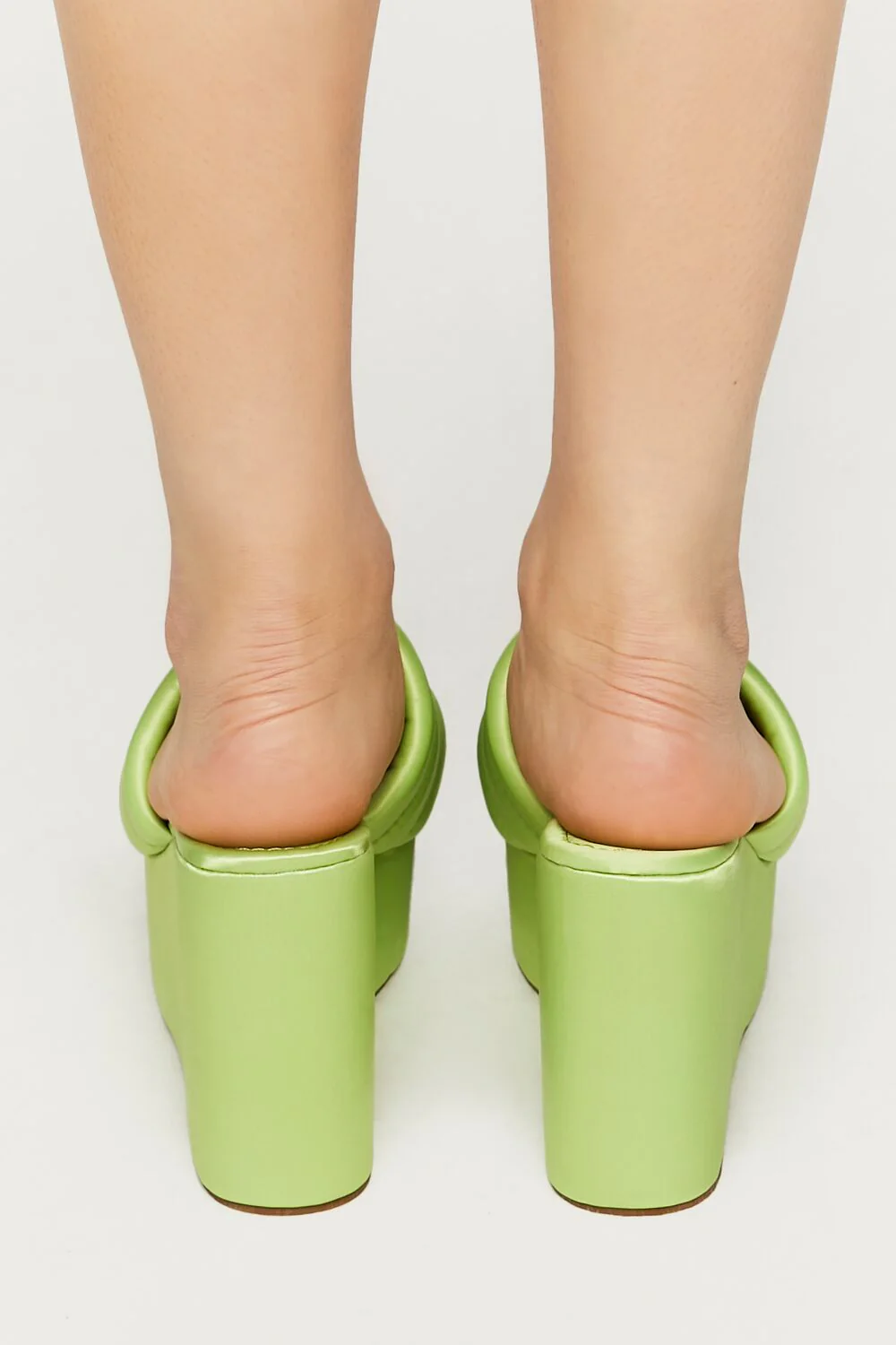 Satin Wrapped Platform Wedges - Image 3