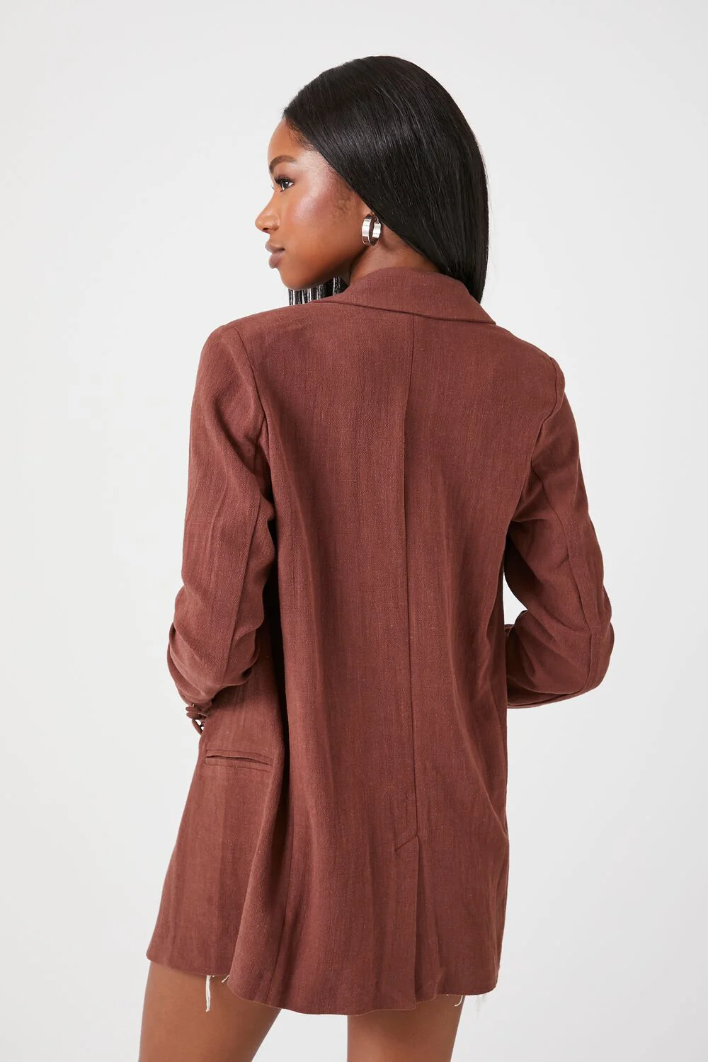 Double-Breasted Notched Blazer - Image 3