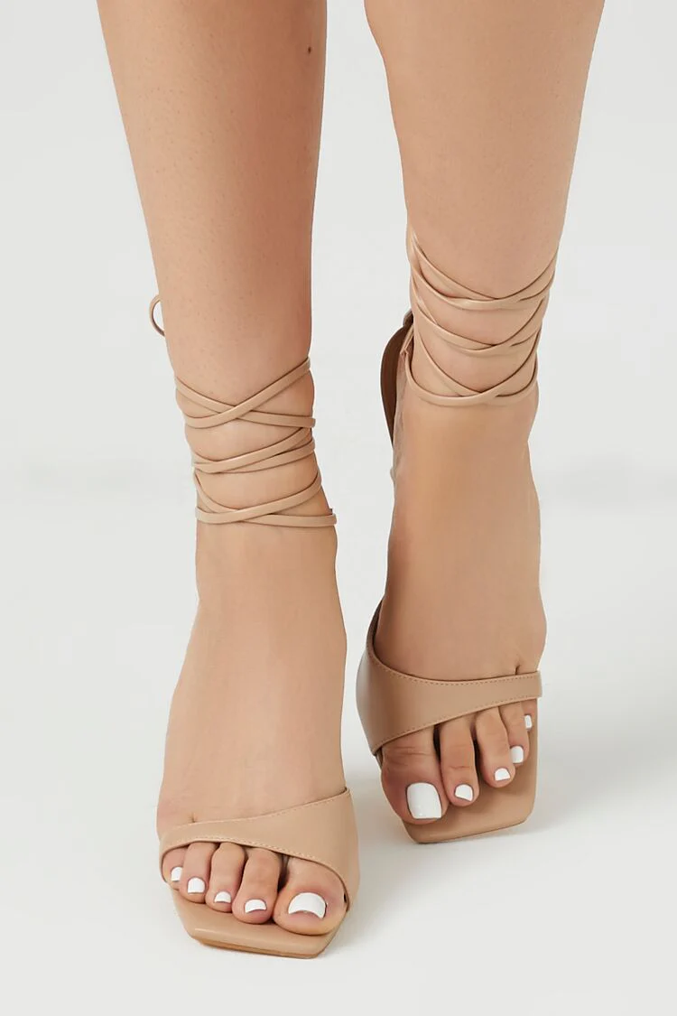 Lace-Up Stiletto Heels - Image 12