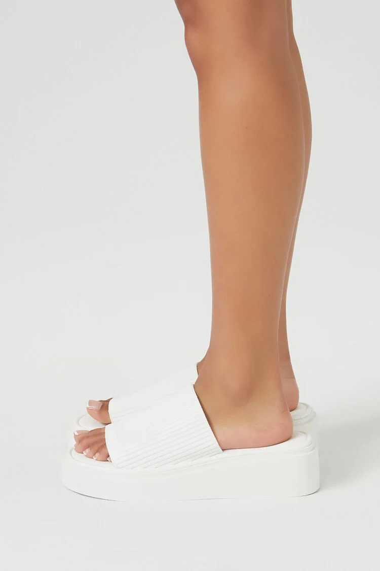Ribbed Flatform Sandals - Image 2