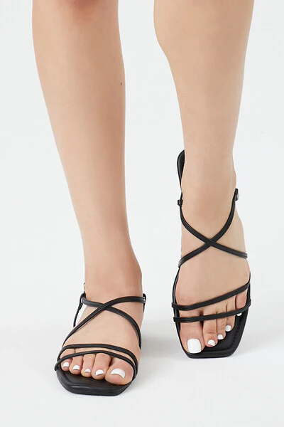 Square-Toe Strappy Sandals - Image 4