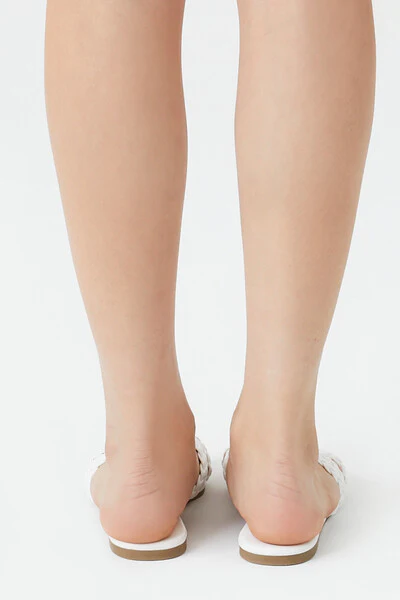 Braided Crisscross Flat Sandals - Image 3