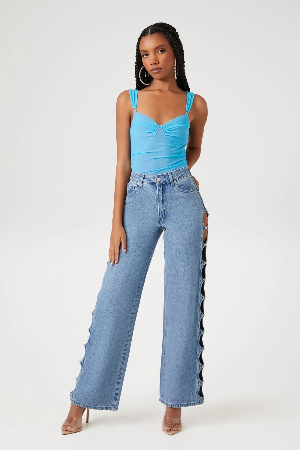 Mesh Sweetheart Bodysuit - Image 4