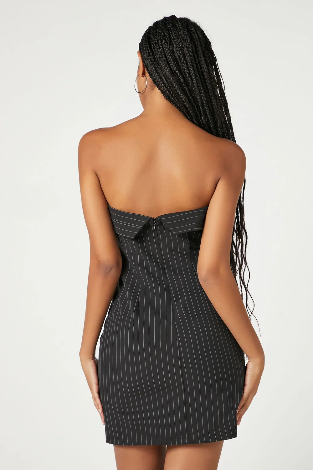 Pinstriped Mini Dress - Image 3