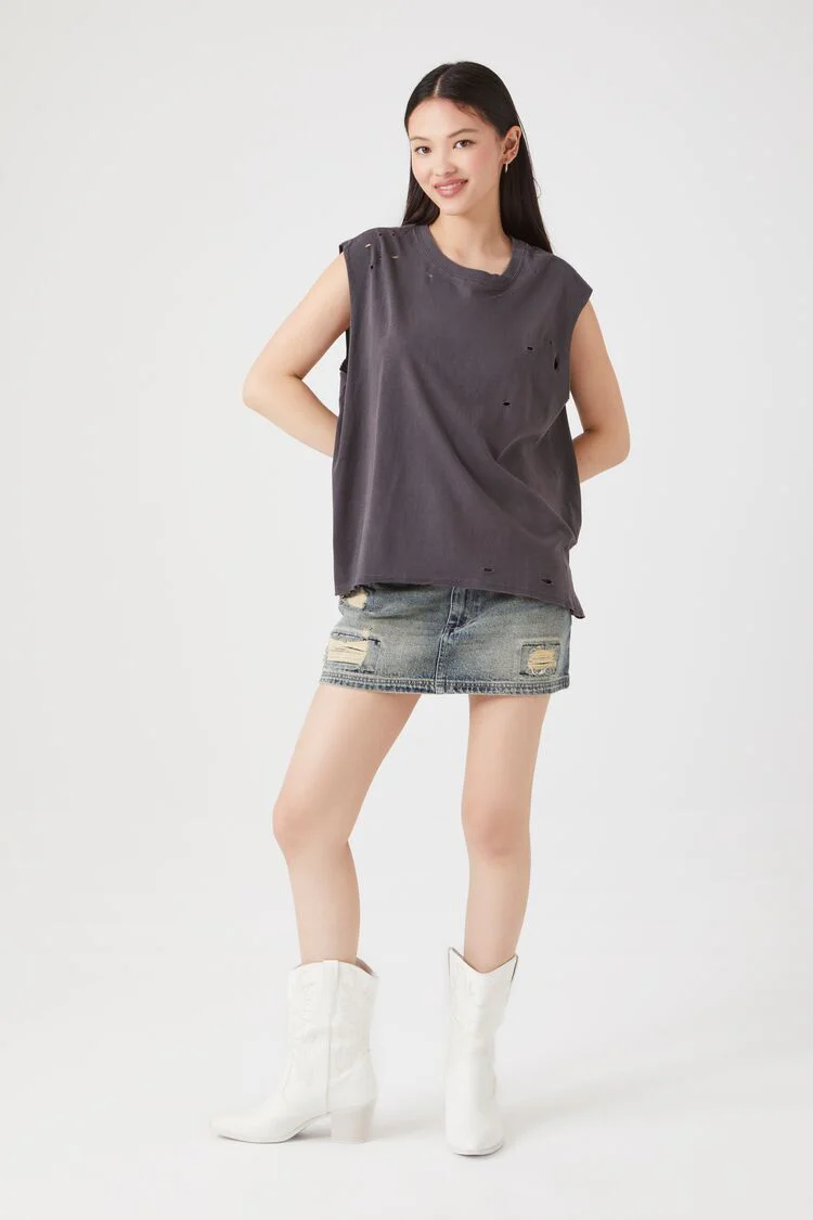 Distressed Muscle Tee - Image 4