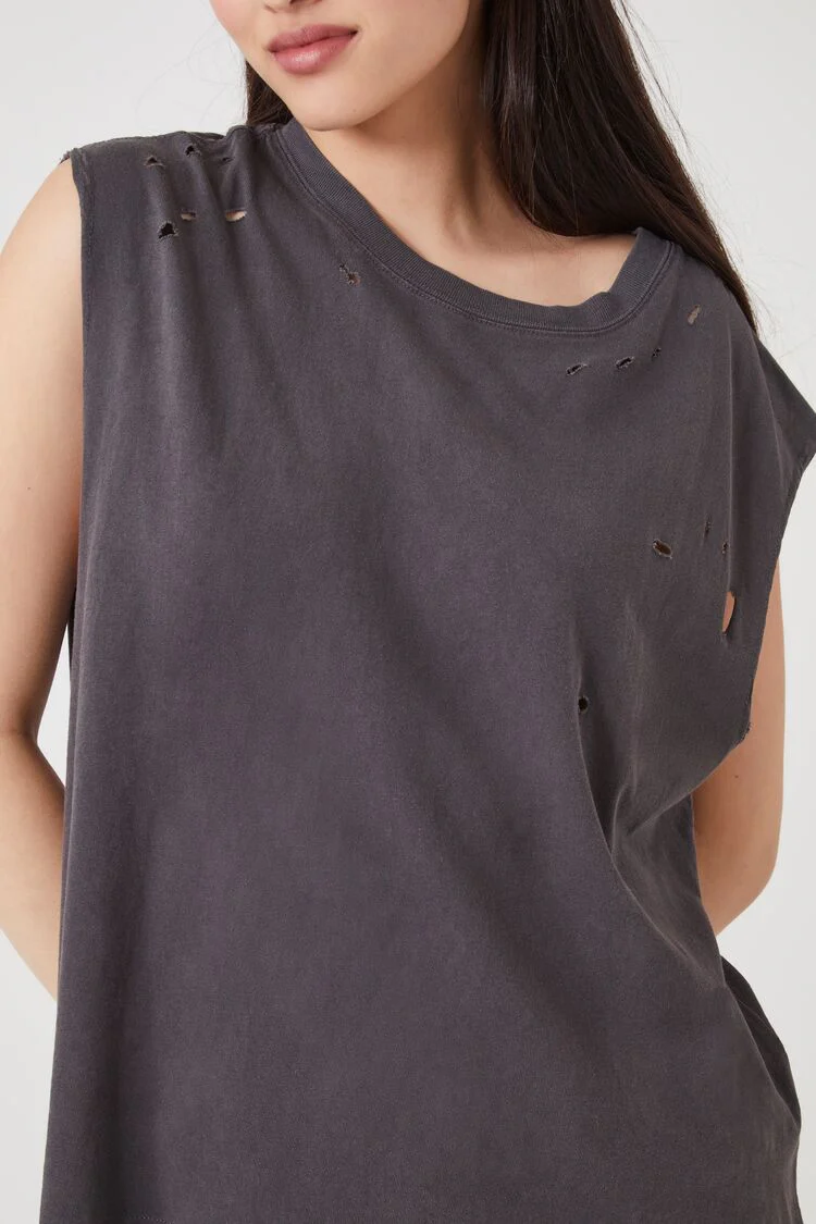 Distressed Muscle Tee - Image 5